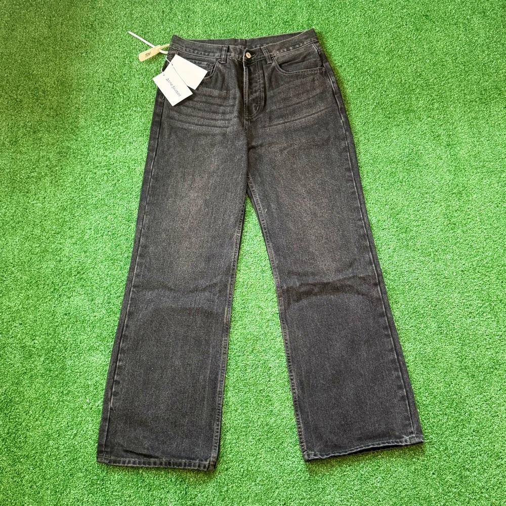 Acne Studios Black Straight Leg Jeans